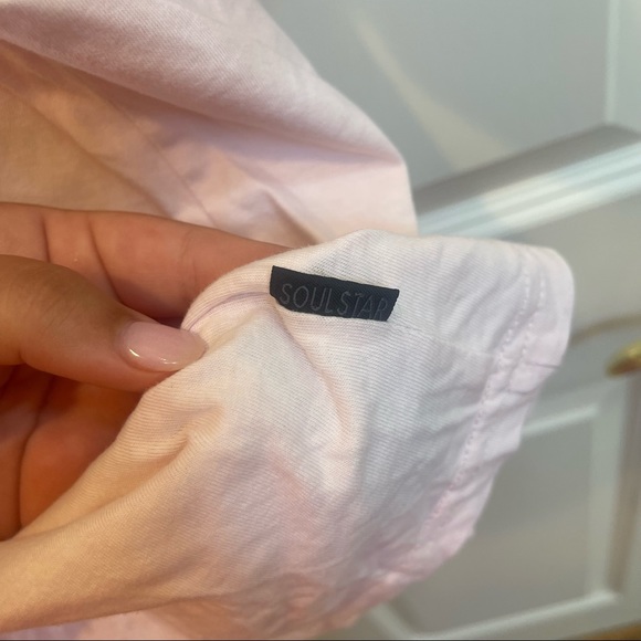 ASOS Soul Star Men’s Plus Organic Cotton Oversized Pink T-Shirt - Picture 10 of 10